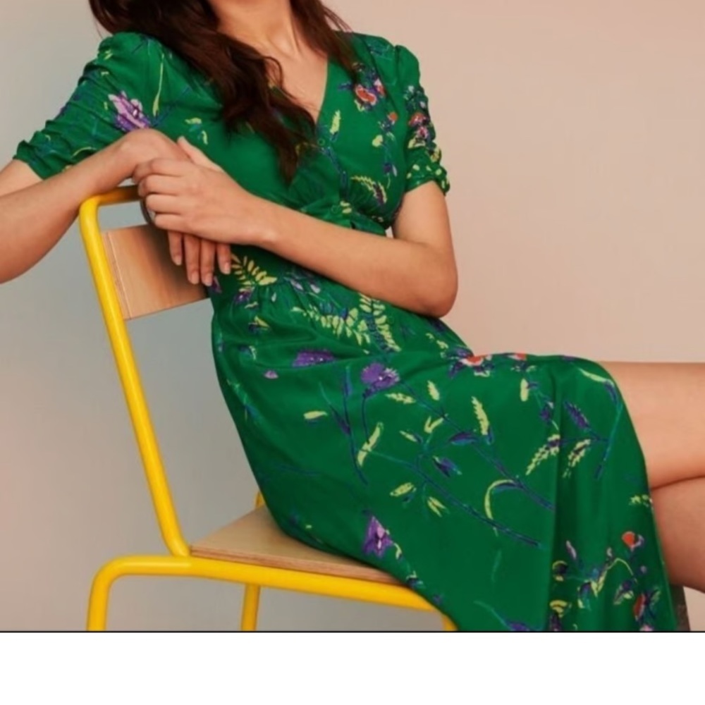 Maje Floral Midi Dress - Picture 3 of 6